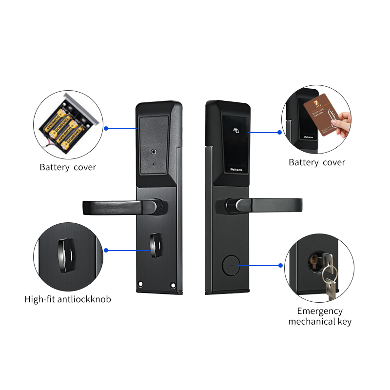 High Quality Card Access Control 13.56Khz Key card System Smart Key Electronic Rfid Door Hotel Lock