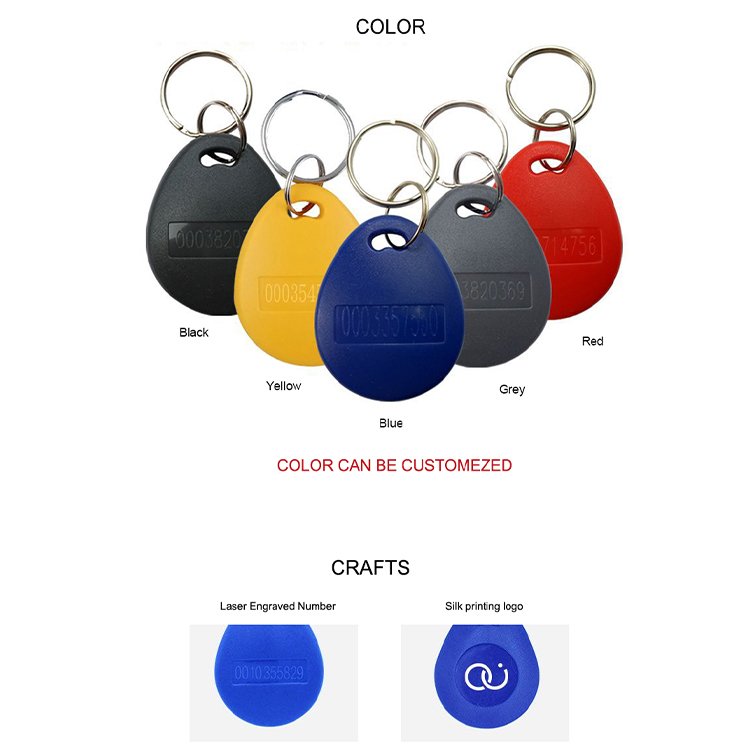 Proximity Writable Rewrite 125KHz RFID Keys Tags Access Card T5577 NFC Chip Key Chain