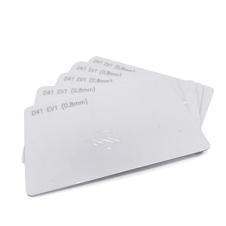 Cheap 125khz TK4100 Price Printable Blank Chip ID Card Maker White PVC Plastic door entry cards