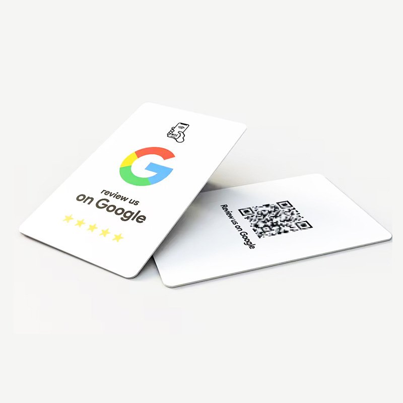 Customized NFC review card, Google after-sales review card chip, NTAG213 intelligent sensing business card