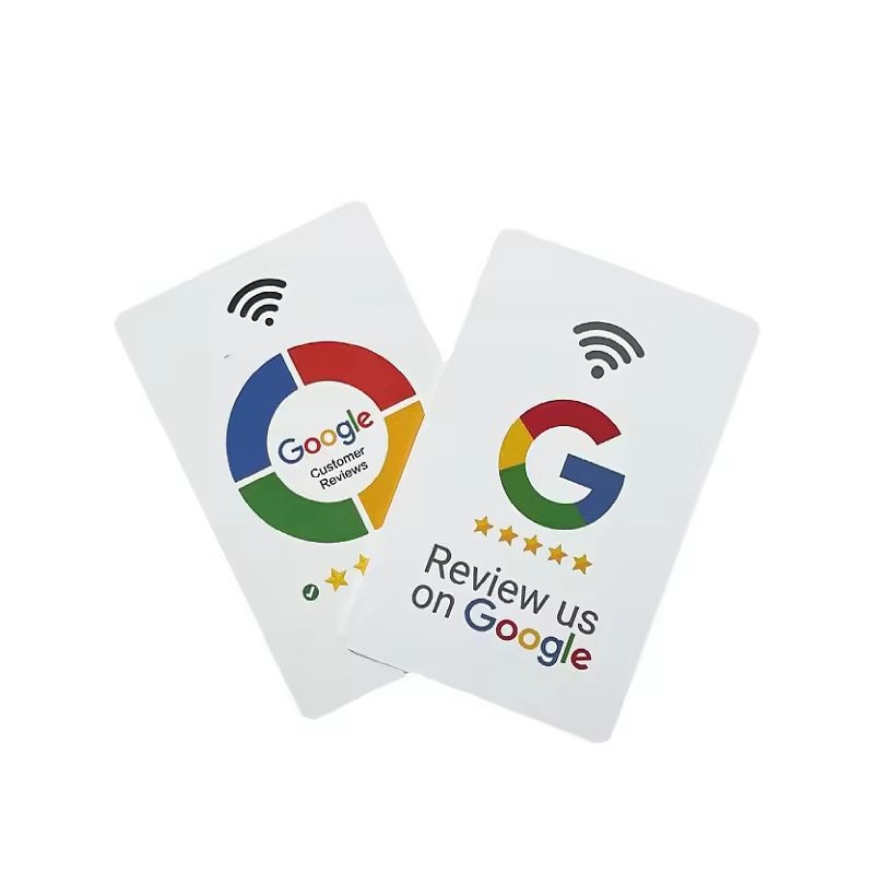 Customized NFC review card, Google after-sales review card chip, NTAG213 intelligent sensing business card