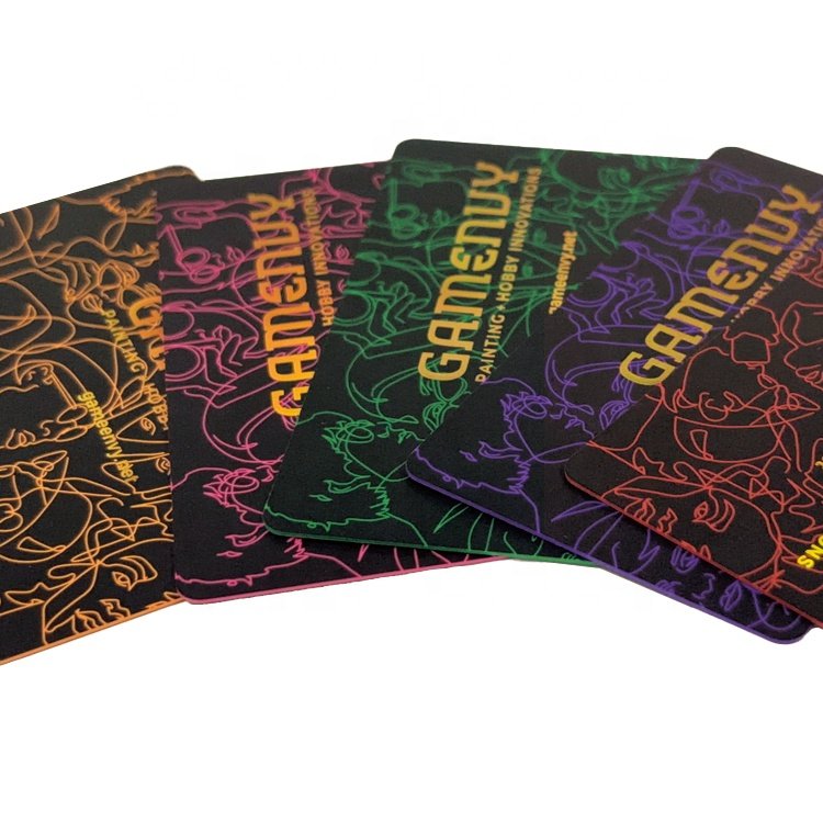 Offset Printing Rainbow PVC Plastic Business ID Card Overlay Custom Laser Hologram Colorful PVC Card