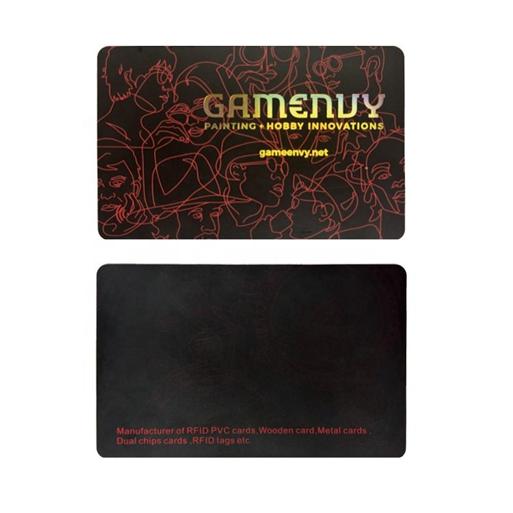 Offset Printing Rainbow PVC Plastic Business ID Card Overlay Custom Laser Hologram Colorful PVC Card