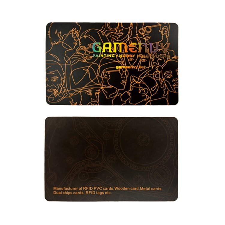 Offset Printing Rainbow PVC Plastic Business ID Card Overlay Custom Laser Hologram Colorful PVC Card
