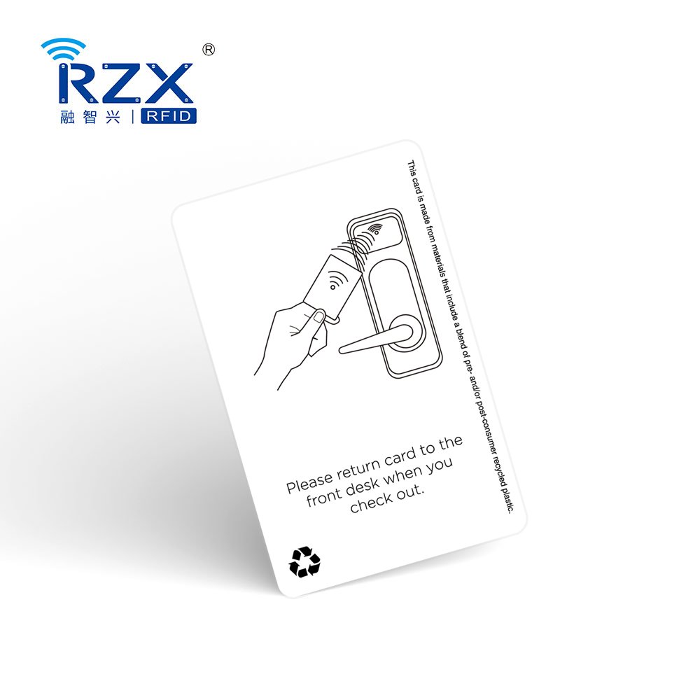 RFID 13.56MHz MIFARE card 1k Hotel access control key card CR80 size custom logo printable