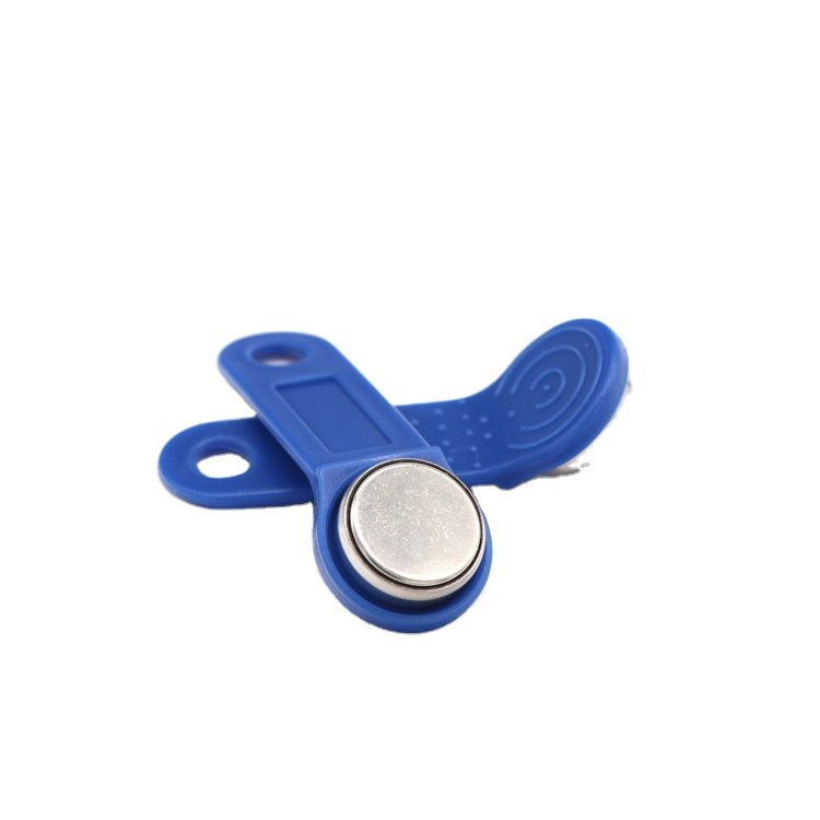 Toptag Wholesale RW1990 R/W RFID TM Card Tag Stainless Steel TM Ibutton with Plastic Holder