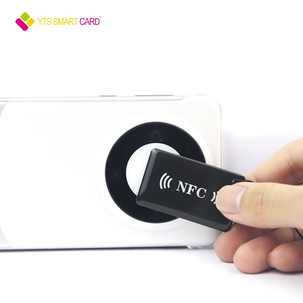 YTS factory price customize epoxy keychain tag pvc plastic smart rfid nfc access control cards
