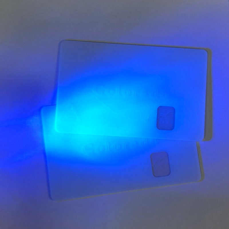 UV Card Transparent Window Hologram pvc ID Card Polycarbonate Overlay for ID Card