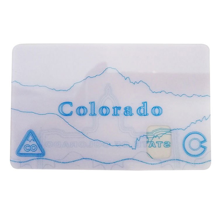 UV Card Transparent Window Hologram pvc ID Card Polycarbonate Overlay for ID Card