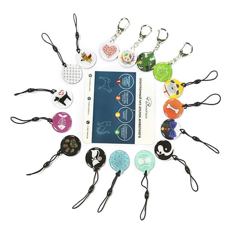 Smart RFID Key Fob epoxy Key Tags Card NFC Communication 13.56MHz Keychain