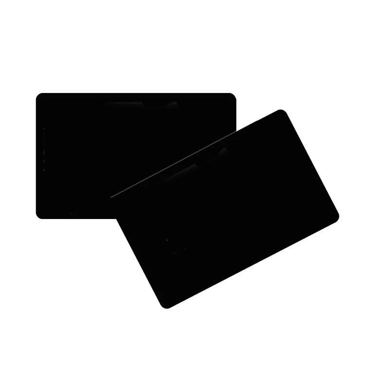 Custom Personalized UV Printed Blank Cardboard NFC Business Cards Black Matte Finishing PVC N213 216 RFID Card