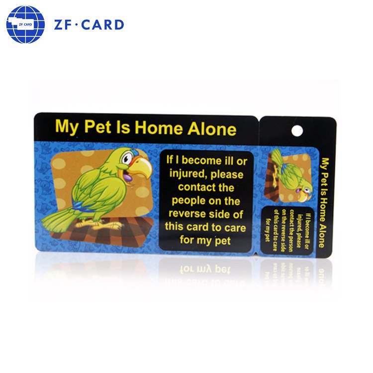 1+1 combo key tag card with serial number and barcode