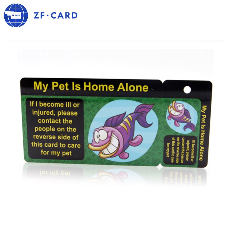 1+1 combo key tag card with serial number and barcode