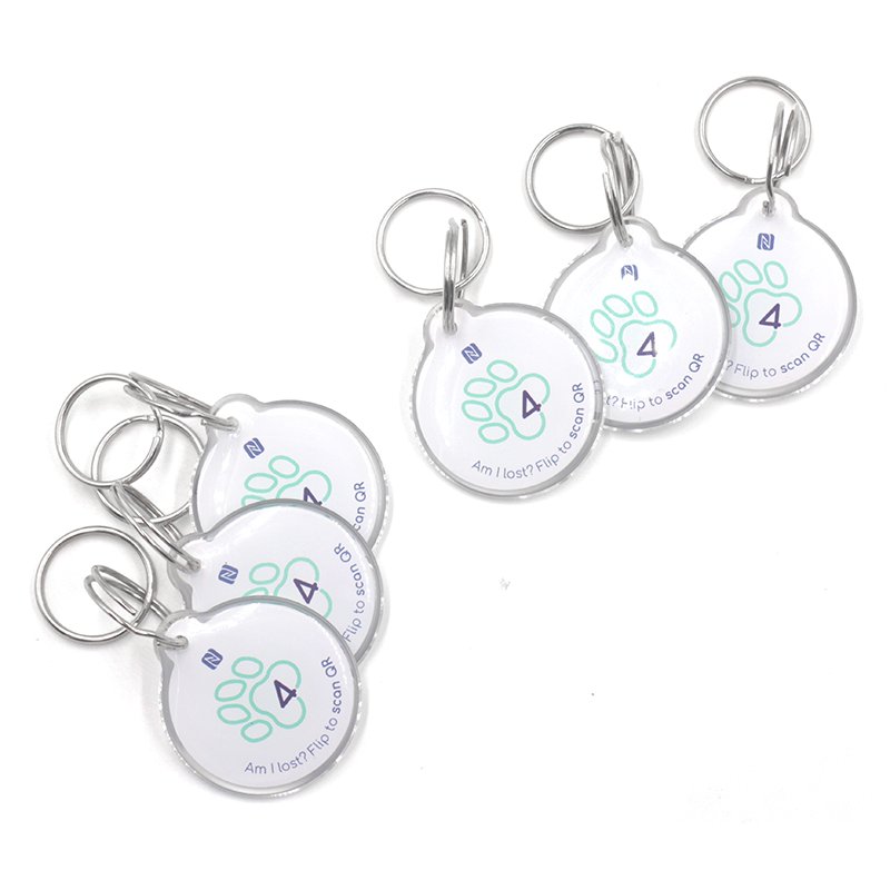 Personalized Editable Tag Upgraded Custom Nfc Blank Pet Tracking Epoxy Nfc Tags