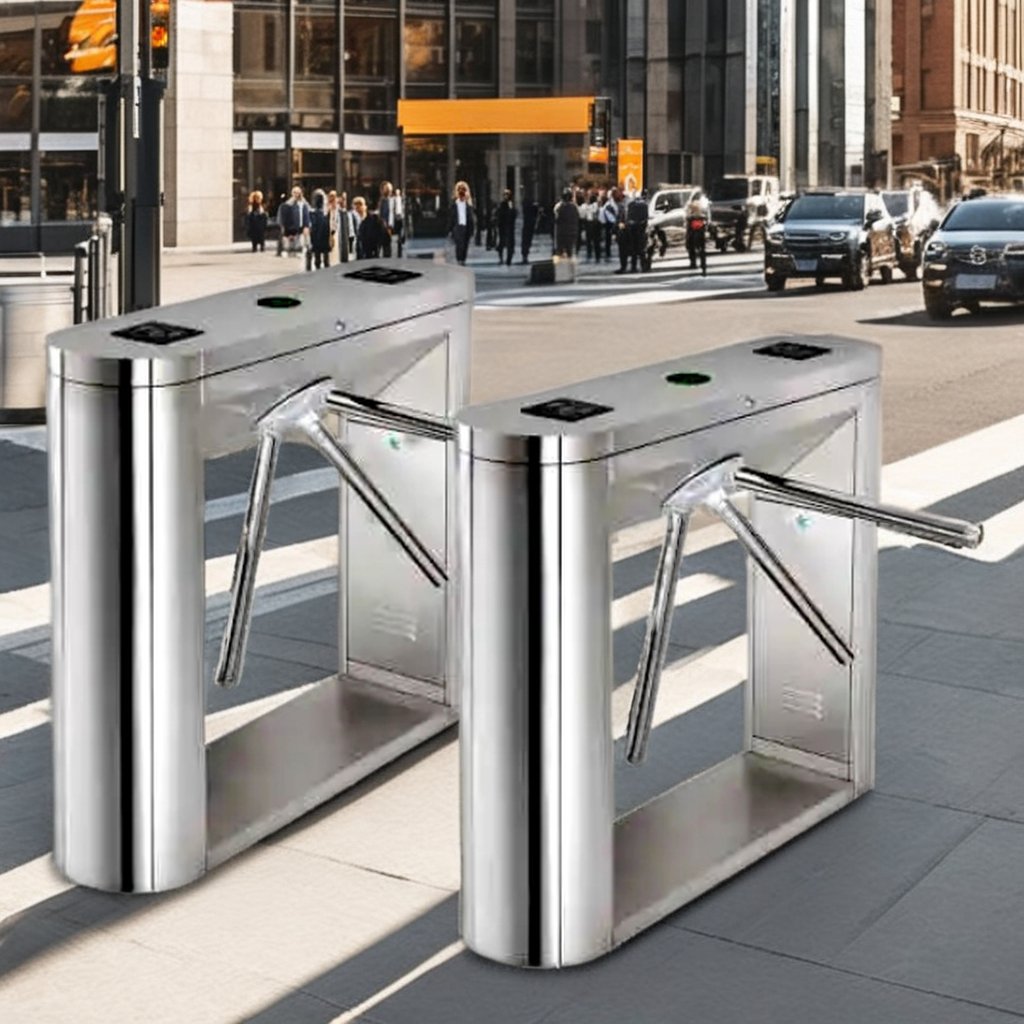 Shenzhen Factory High Quality Electric Tripod Turnstile Access Control Card Reader Swing Barrier Series Best Priced Turnstile