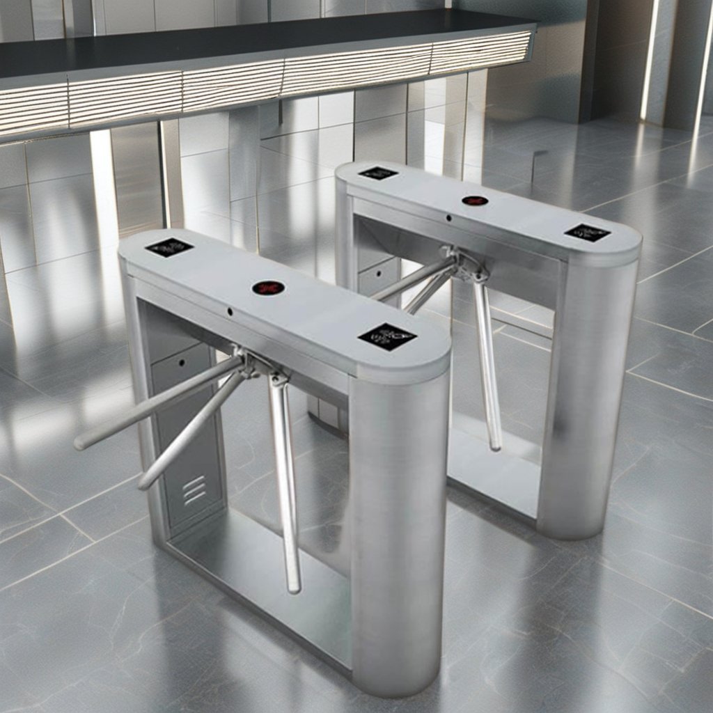 Shenzhen Factory High Quality Electric Tripod Turnstile Access Control Card Reader Swing Barrier Series Best Priced Turnstile