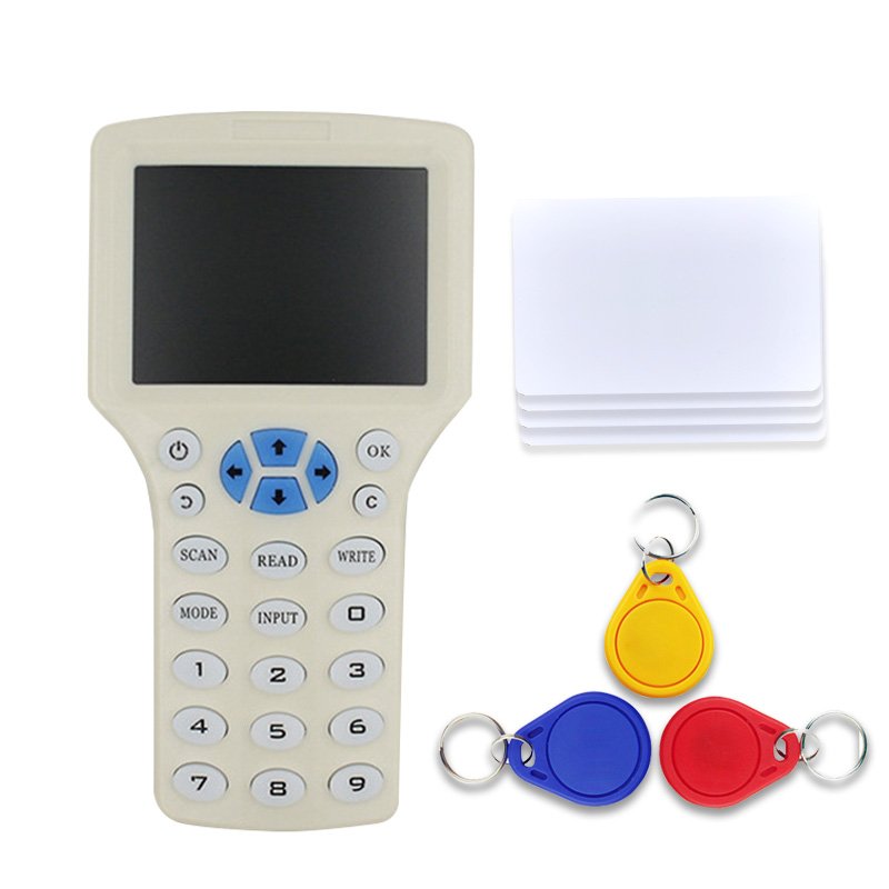 Handheld NFC IC Access Card Keychain Duplicate 125Khz 13.56mhz Access Control Card Clone Key fob RFID ID Card Duplicator