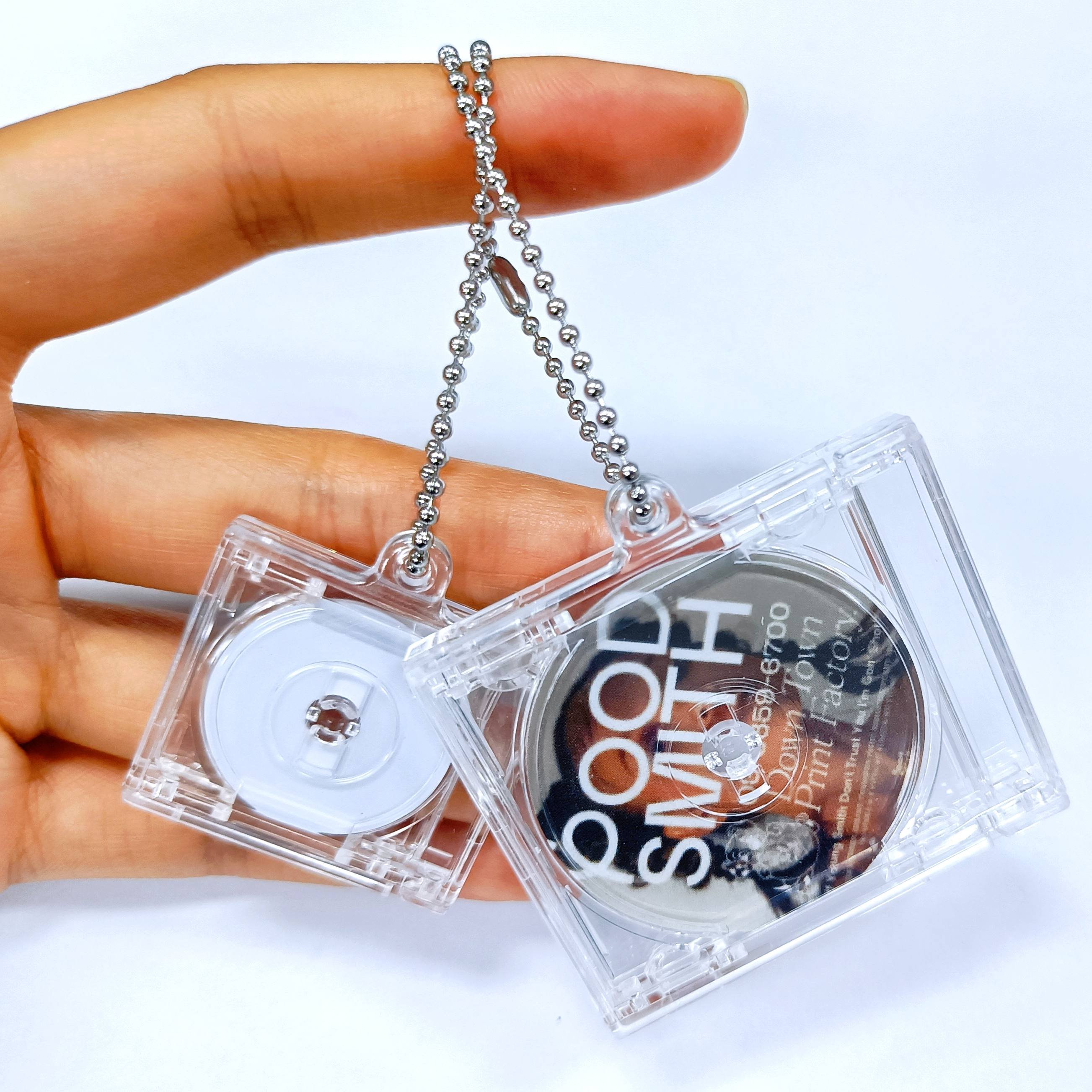 Smart Music Album Plastic NFC CD Card NFC Mini Vinyl Record Keychain