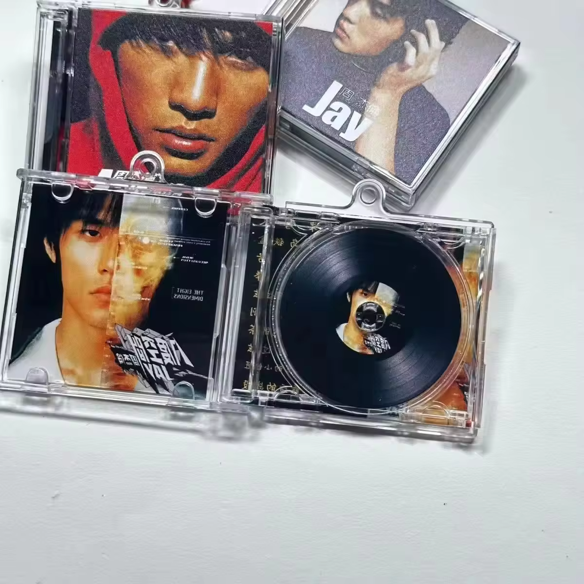 Smart Music Album Plastic NFC CD Card NFC Mini Vinyl Record Keychain
