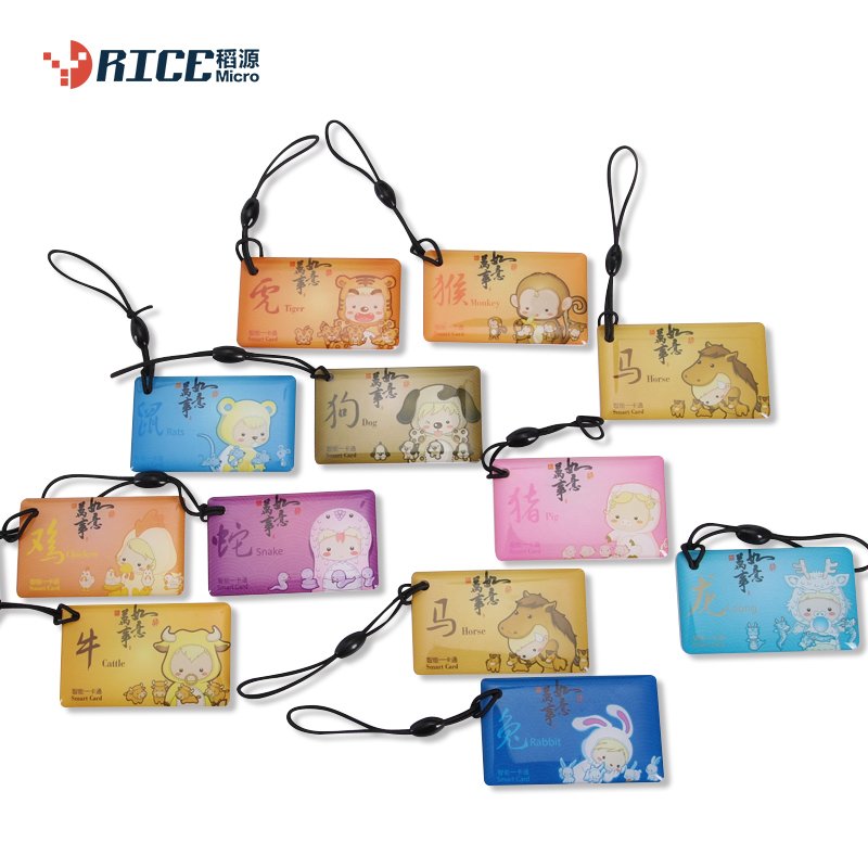 Factory direct sale open type rfid card epoxy customized color rfid smart card for company