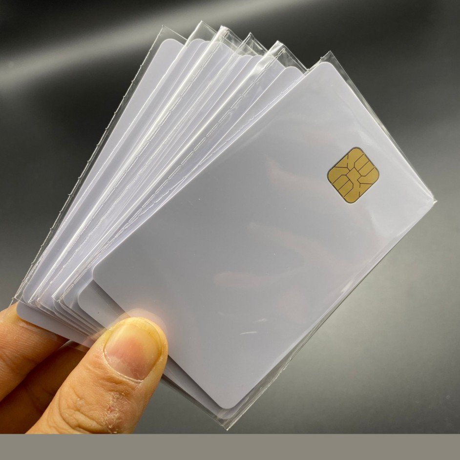 ISO 7816 White AT24C64 Chip Smart IC Card with 64K EEPROM Memory