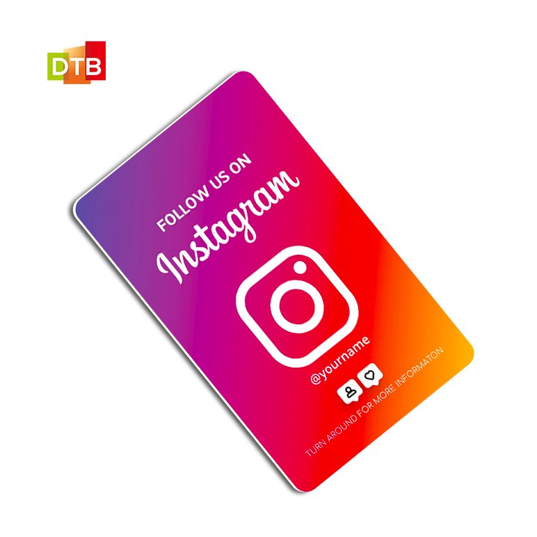 Customize Printing Google Thank You Reviews Card WhatsApp Instagram NFC Card TikTok Business Cards