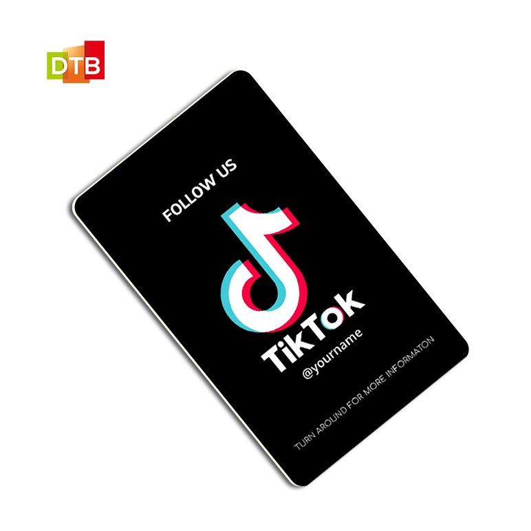 Customize Printing Google Thank You Reviews Card WhatsApp Instagram NFC Card TikTok Business Cards
