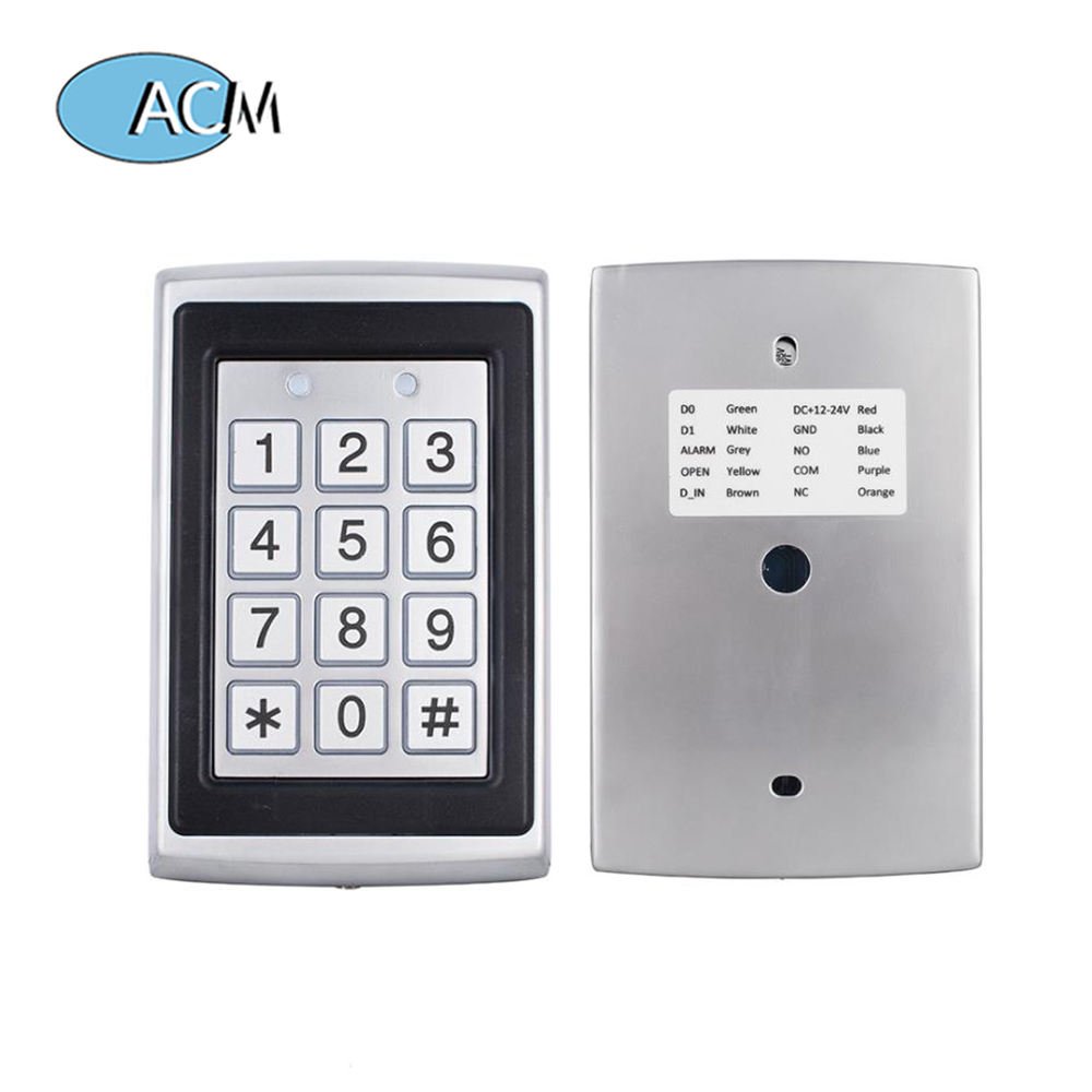 Waterproof Standalone Stainless steel Wiegand 125KHz EM RFID Keypad card password Door Access Control System