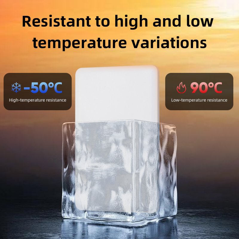 WYUAN ISO18000-6C/6B UHF RFID Ceramic Blank Card Long Range Vehicle Windshield Tamper-Proof Label 860-960MHz for Access Control