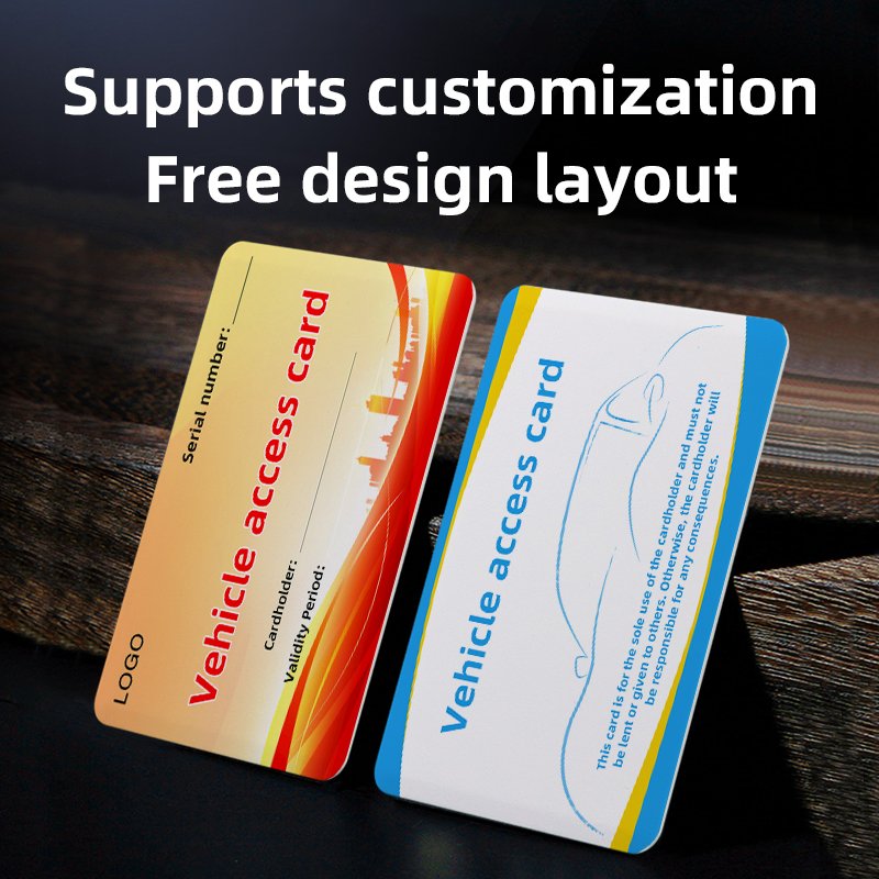 WYUAN ISO18000-6C/6B UHF RFID Ceramic Blank Card Long Range Vehicle Windshield Tamper-Proof Label 860-960MHz for Access Control