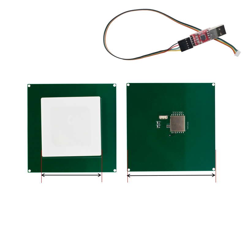 Raspberry Pi Embedded Arduino UHF RFID Module Access Control Card Reader 1-5.5dbi Antenna Integrated RFID Module Reader