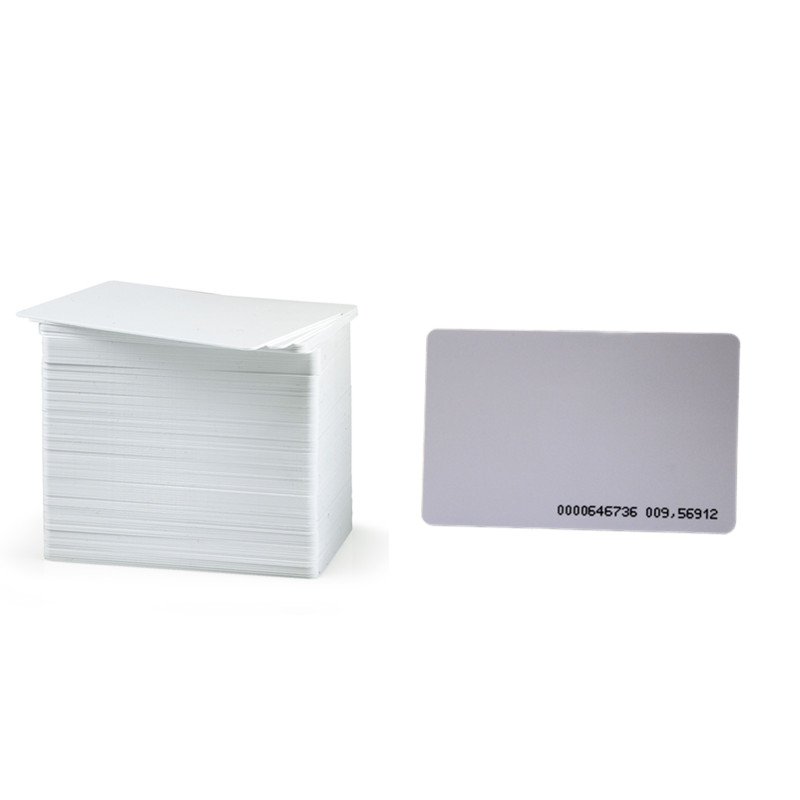 Factory supply 125Khz LF white ticket smart pvc blank card rfid with TK5577