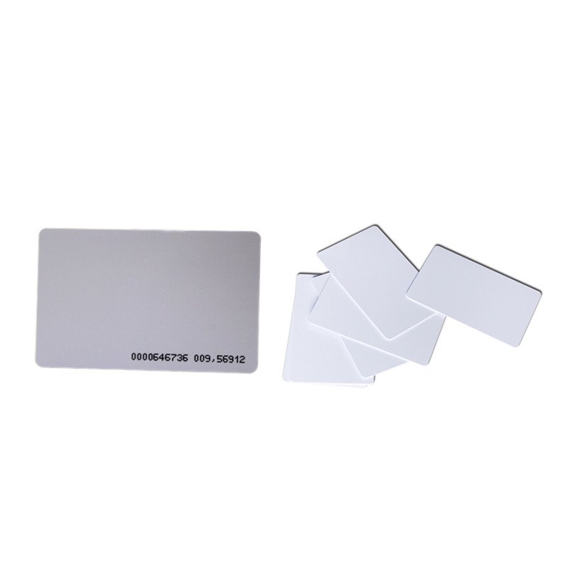 Factory supply 125Khz LF white ticket smart pvc blank card rfid with TK5577
