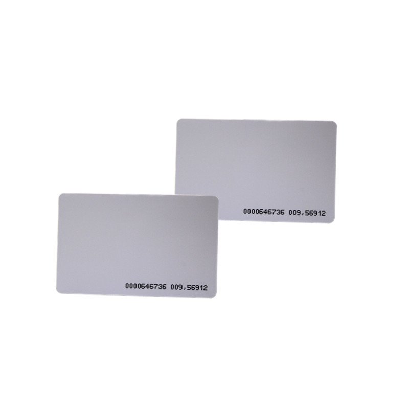 Factory supply 125Khz LF white ticket smart pvc blank card rfid with TK5577