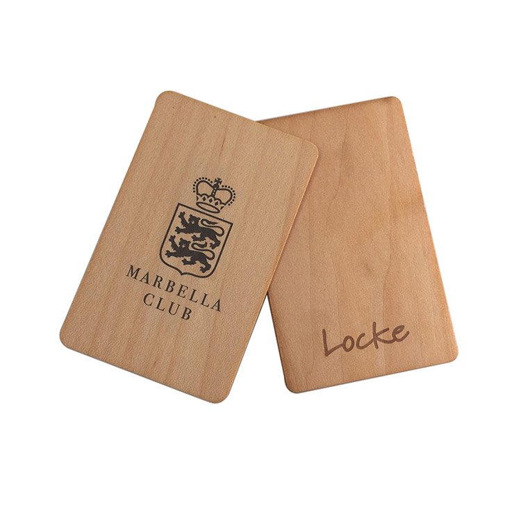 Eco-friendly Bamboo Wooden Rfid Hotel Key Card