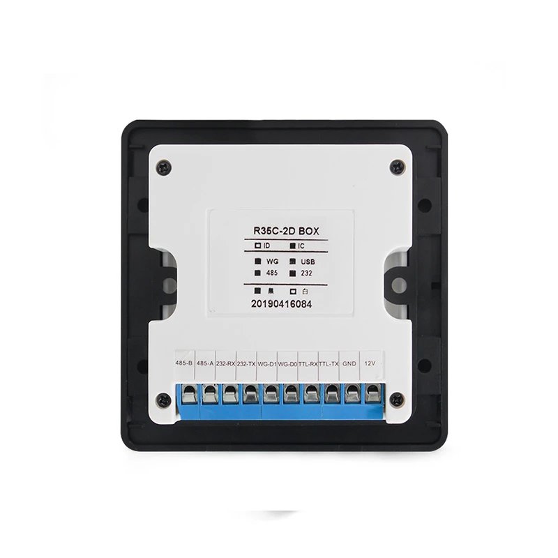 ZK Smart 13.56MHz IC Card Reader Wiegand Reader Door Access Control USB RS485 Interface 1D 2D QR Code Reader