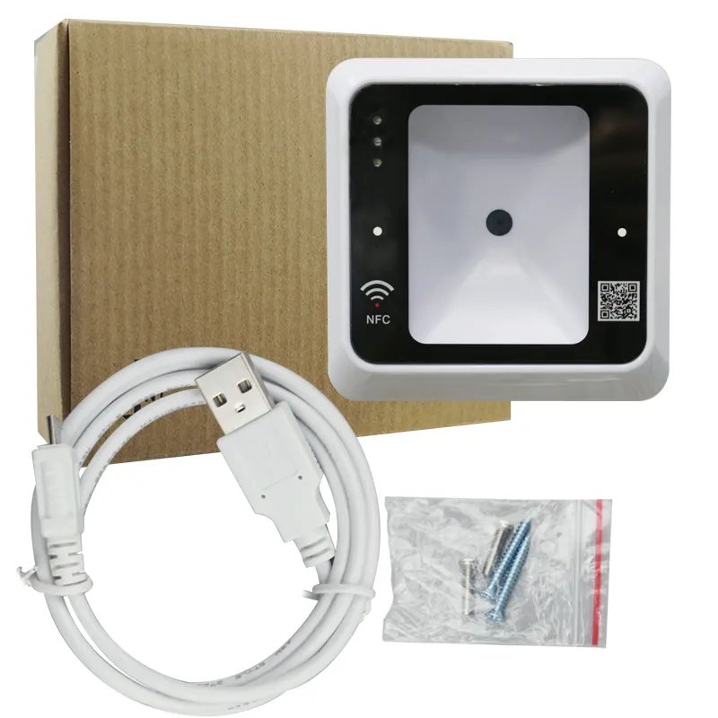 ZK Smart 13.56MHz IC Card Reader Wiegand Reader Door Access Control USB RS485 Interface 1D 2D QR Code Reader