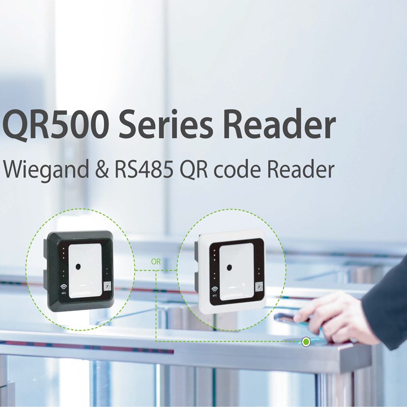 ZK Smart 13.56MHz IC Card Reader Wiegand Reader Door Access Control USB RS485 Interface 1D 2D QR Code Reader