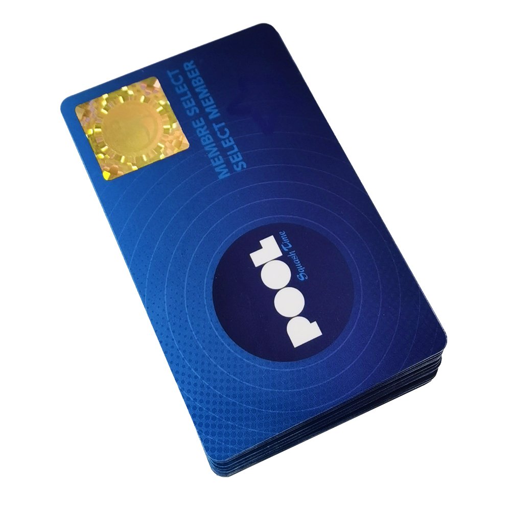 Customize Printing Logo Label Anti Counterfeiting Hologram Business Visit Loyalty PVC ID Card QR Codes