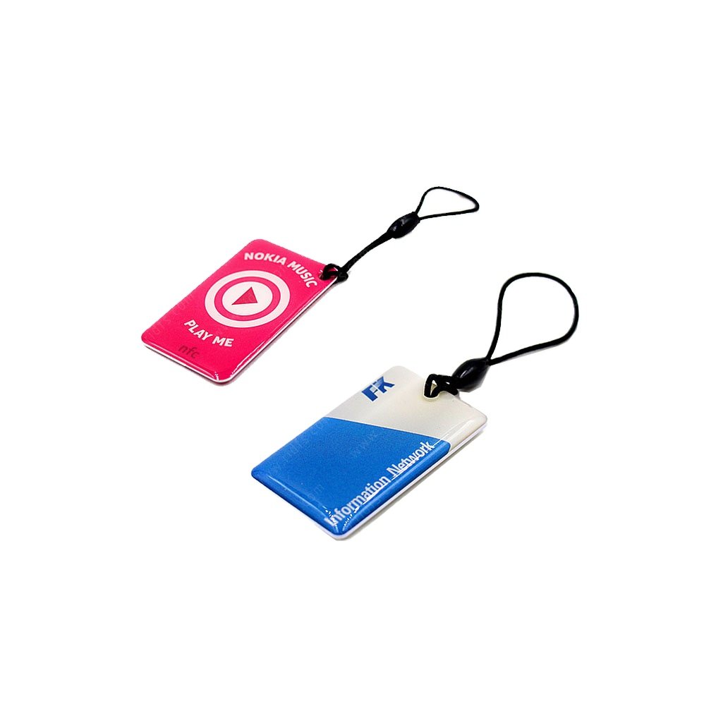 Customize Access Control RFID Epoxy Tag NFC Keyfob Keychain Epoxy Smart NFC Cards