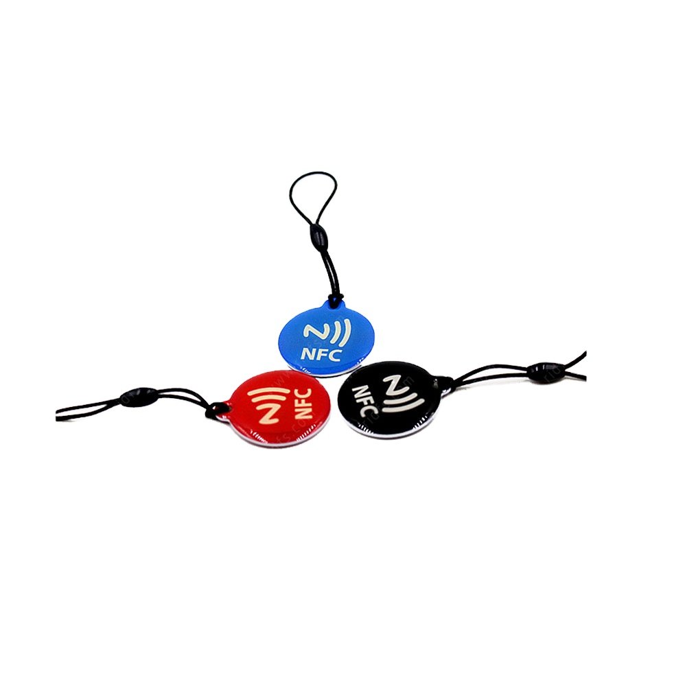 Customize Access Control RFID Epoxy Tag NFC Keyfob Keychain Epoxy Smart NFC Cards