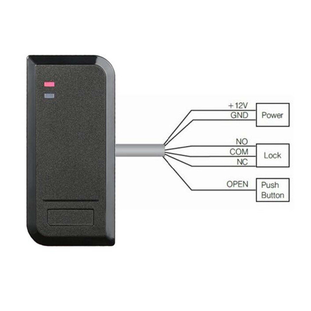 Low Price Dual Frequency 125khz 13.56mhz wiegand ID IC Proximity Tag Sticker reading Access Control Card RFID reader