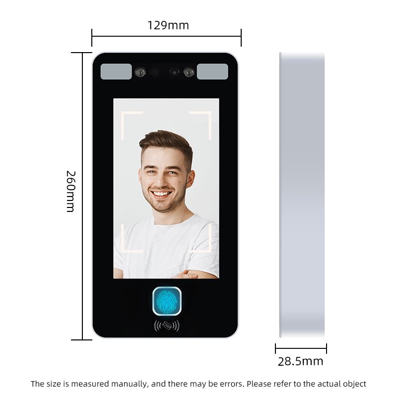 7 inch Infrared sensor Intelligent face recognition terminal door lock access control