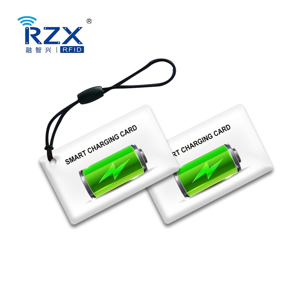 Label Factory Printable Logo Custom Color RFID TK4100 Khz Epoxy Label Electric Vehicle Charging Card Access Control Logistic