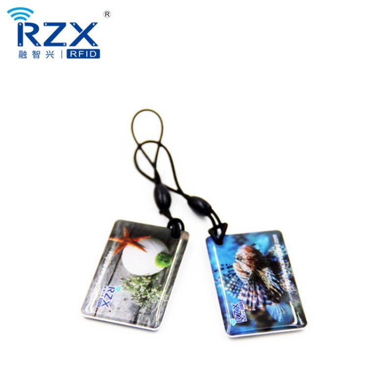 Label Factory Printable Logo Custom Color RFID TK4100 Khz Epoxy Label Electric Vehicle Charging Card Access Control Logistic