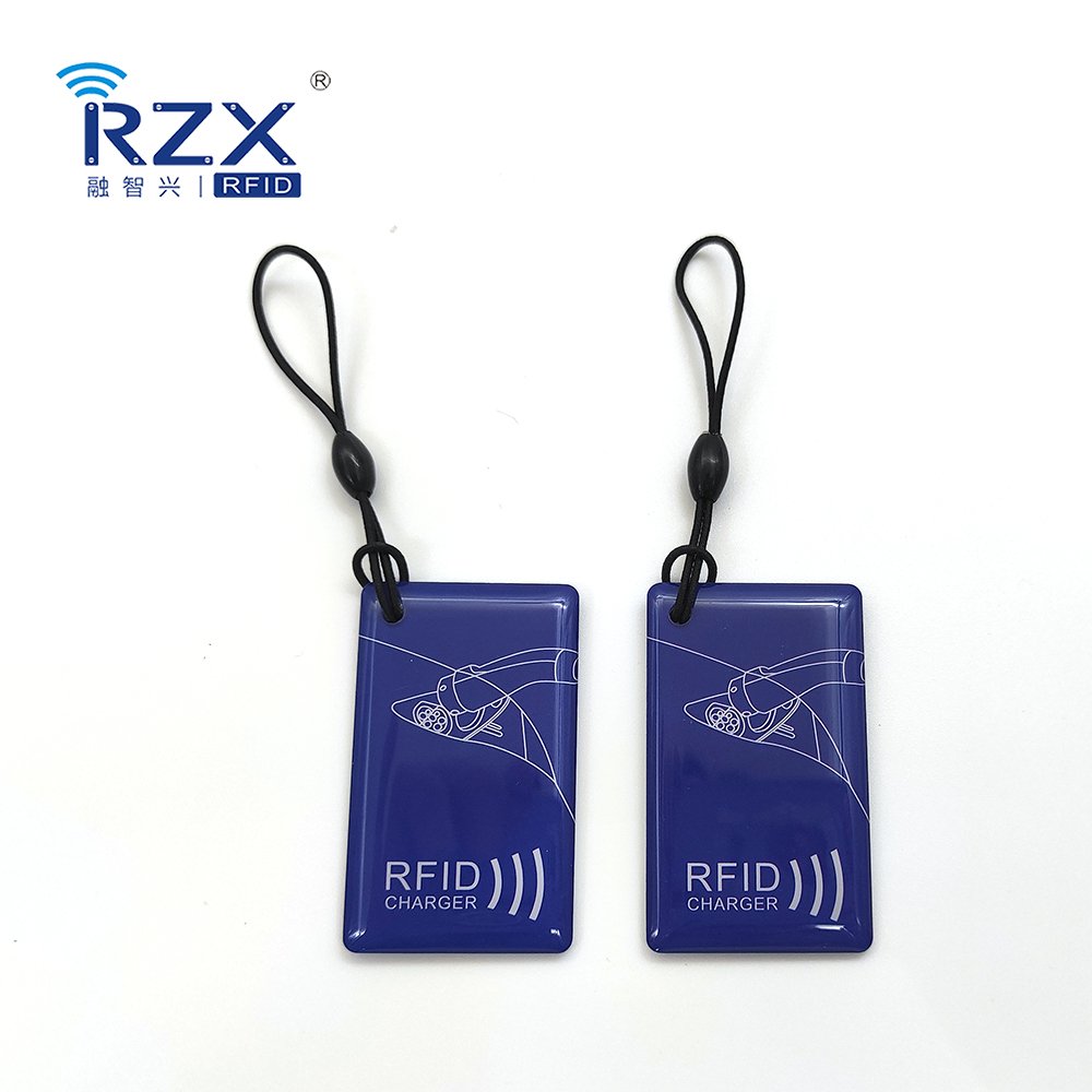 Label Factory Printable Logo Custom Color RFID TK4100 Khz Epoxy Label Electric Vehicle Charging Card Access Control Logistic