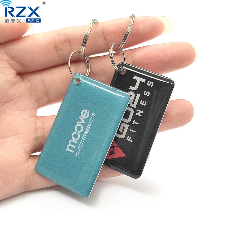Custom LF 125Khz Rfid Key Fob TK4100 Smart Card Rfid Epoxy PVC Tag For Access Control/Hotel/GYM