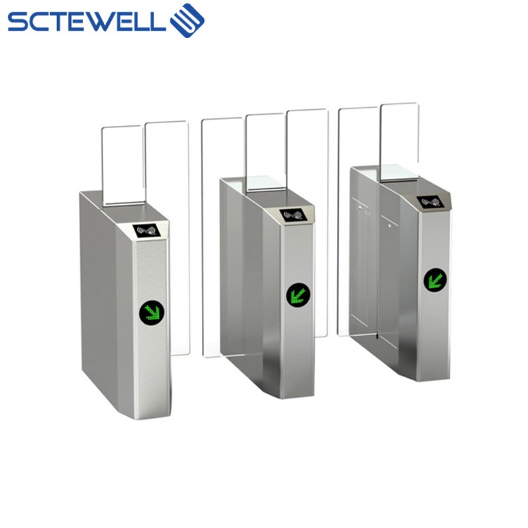 Security Entrance Sliding Gate Counter Electronic Access Control Sliding Turnstile Door For Gym