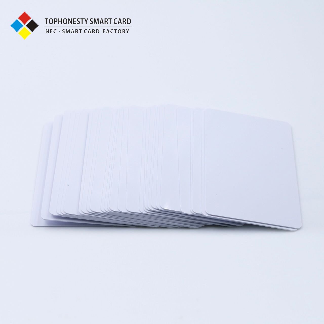 Custom waterproof RFID PVC card smart chip blank black transparent Inkjet printable nfc card for business hotel door lock