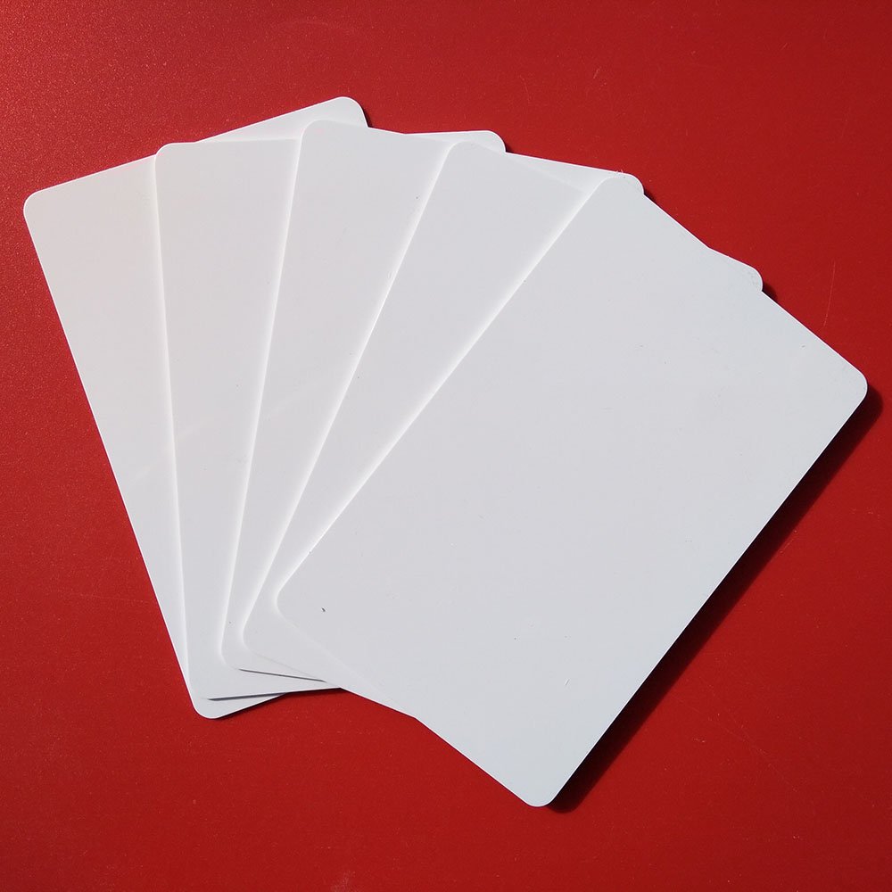 Guangzhou High Quality CR80 Size Smart Card TK4100 / T5577 Blank White SIM Card